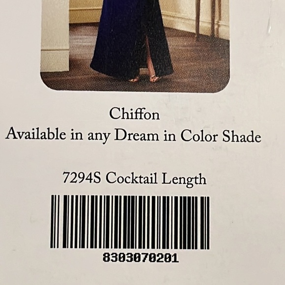 NWT Alfred Angelo COCKTAIL DRESS Spaghetti Straps SEA MIST BLUE GREEN 7294S - Picture 8 of 10